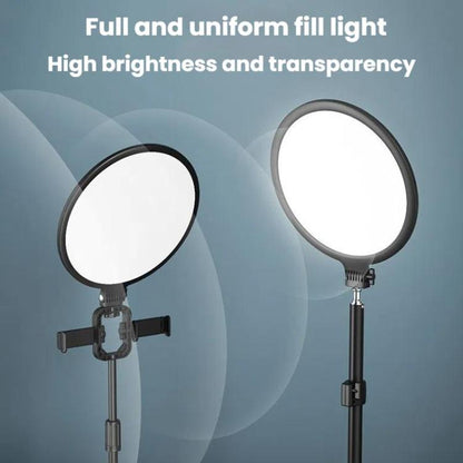 Live Streaming Fill Light LED Photography Lamp Mobile Phone Eye Protection Soft Light Selfie Lamp, 8inch（Black）, 10inch（Black）, 10inch（White）, 12inch（Black）
