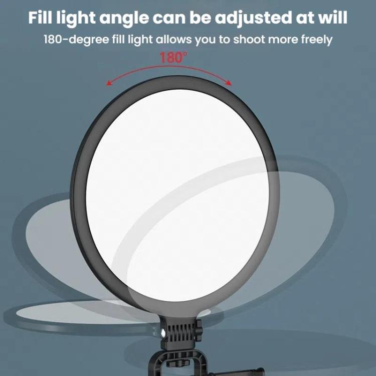 Live Streaming Fill Light LED Photography Lamp Mobile Phone Eye Protection Soft Light Selfie Lamp, 8inch（Black）, 10inch（Black）, 10inch（White）, 12inch（Black）