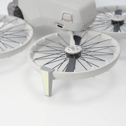 For DJI Flip RCSTQ Folding Detachable Luminous Booster Stand Drop and Scratch Resistant Protective Stand, 1pair Tripods+Sticker