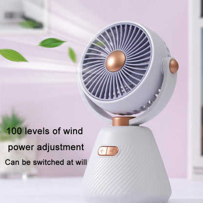Desktop 100-speed Mini Student Bedroom Fan Portable USB Rechargeable Desktop Small Fan
