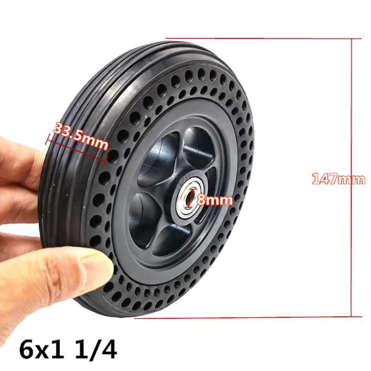 For Sida / Motus Wheelchair 6 inch Pneumatic Front Cellular Solid Tire Whole Wheel, 6 x 1 1 / 4