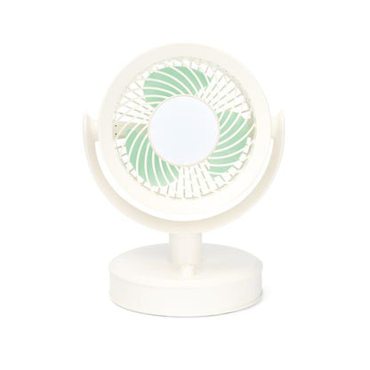 Desktop Fan Outdoor Student Office Portable Rechargeable USB Tabletop Small Fan, Without Light (White), Without Light (Khaki), With Light (White), With Light (Khaki)