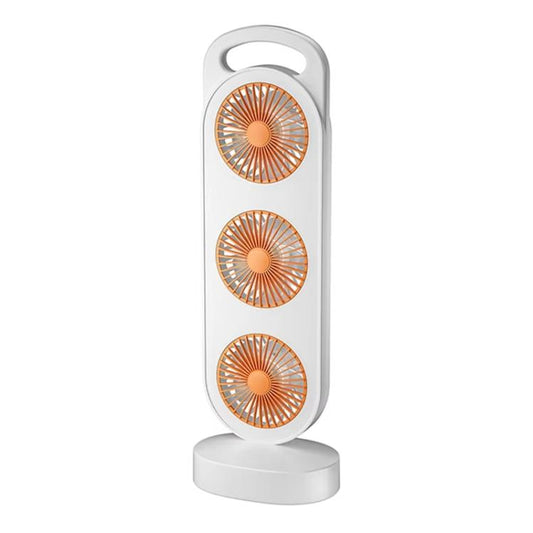 Simple Triple Turbine Design Fan Large Wind Desktop USB Charging Portable Home Outdoor Dormitory Fan