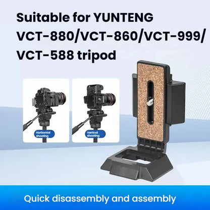 YUNTENG Vertical & Horizontal Quick Release Plate for VCT-691/VCT-6006/VCT-288/VCT-930, YUNTENG 691