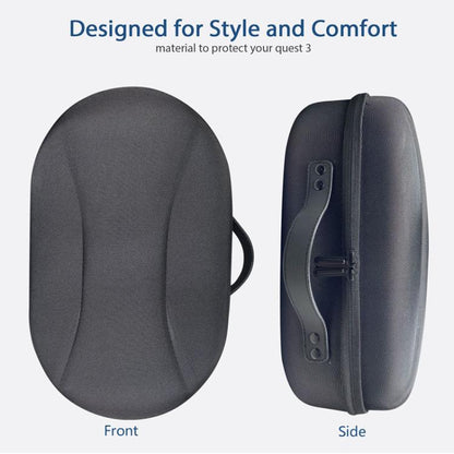 For Meta Quest 3 VR Glasses Storage Case EVA Anti-Pressure Hard Shell Storage Bag