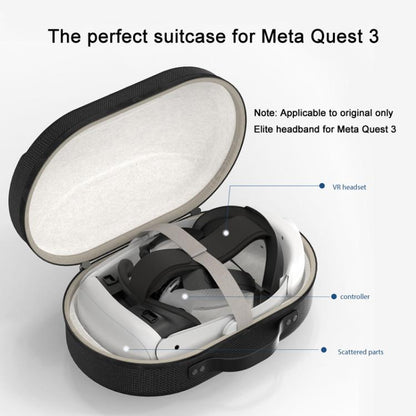 For Meta Quest 3 VR Glasses Storage Case EVA Anti-Pressure Hard Shell Storage Bag