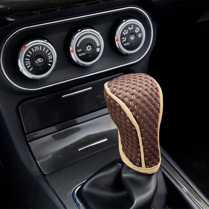 Universal Car Gearshift Cover Interior Accessories, T-type Black Red, T-type Black, T-type Coffee, T-type Gray, T-type Beige, T-type Beige Brown, Manual Transmission Brown, Manual Transmission Black Red, Manual Transmission Black
