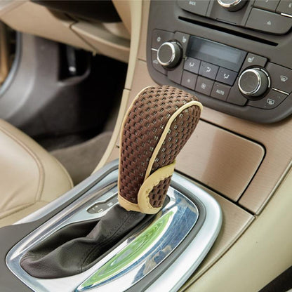 Universal Car Gearshift Cover Interior Accessories, T-type Black Red, T-type Black, T-type Coffee, T-type Gray, T-type Beige, T-type Beige Brown, Manual Transmission Brown, Manual Transmission Black Red, Manual Transmission Black