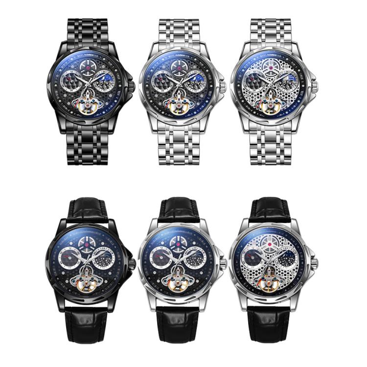 Dulunwe 6060C 30m Waterproof Luminous Automatic Mechanical Watch