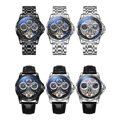 Dulunwe 6060C 30m Waterproof Luminous Automatic Mechanical Watch