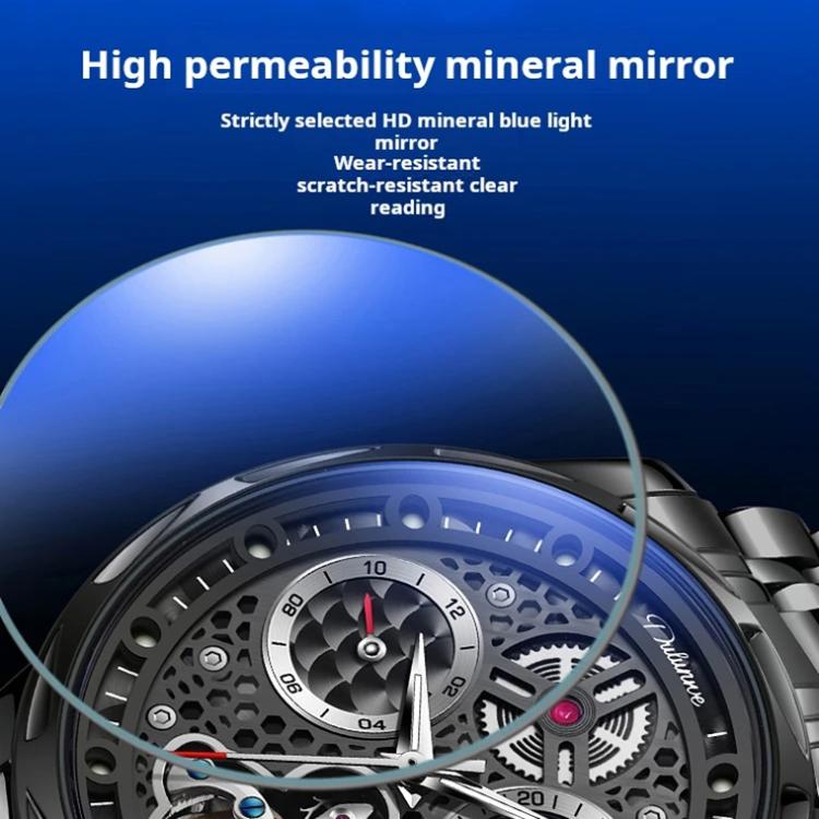 Dulunwe 6060C 30m Waterproof Luminous Automatic Mechanical Watch