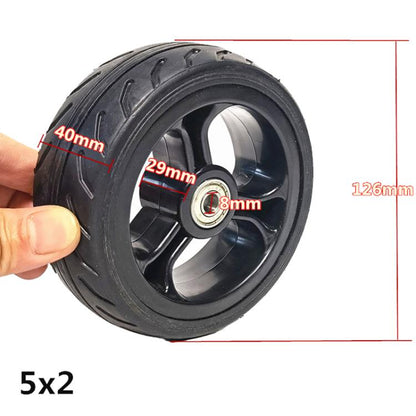 Electrical Scooter / Robot / Construction Vehicle Modified Tire Accessories, 5 x 2 8mm, 5.5 x 2 8mm, 6 x 1.6 8mm, 6.5inch Honeycomb 10mm, 6.5inch Solid 10mm