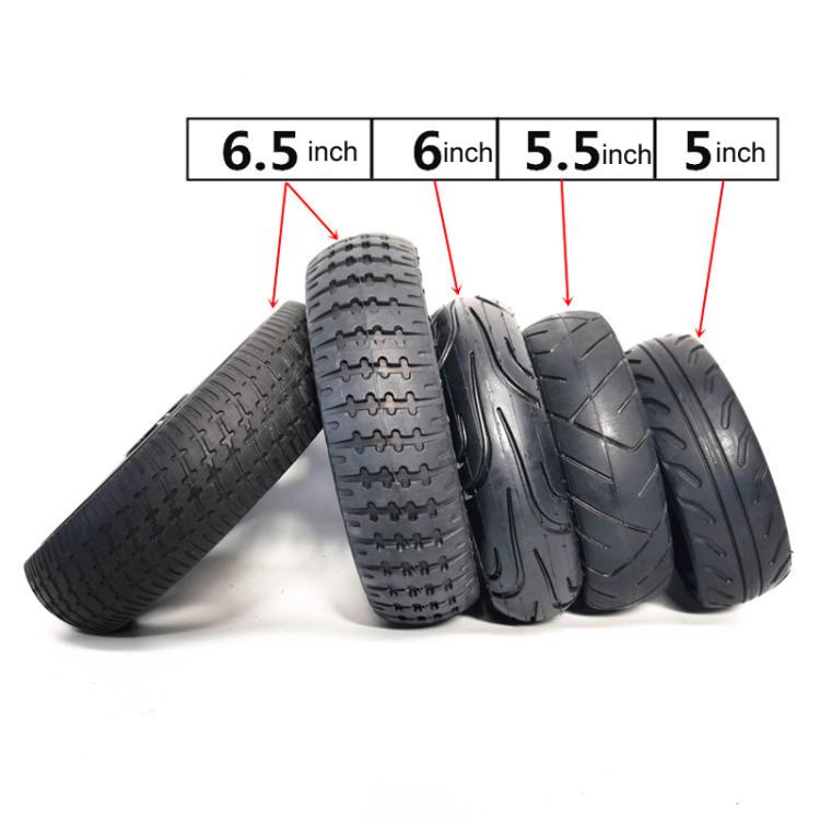 Electrical Scooter / Robot / Construction Vehicle Modified Tire Accessories, 5 x 2 8mm, 5.5 x 2 8mm, 6 x 1.6 8mm, 6.5inch Honeycomb 10mm, 6.5inch Solid 10mm