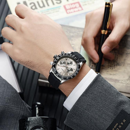 Dulunwe 30m Waterproof Luminous Fully Automatic Mechanical Watch