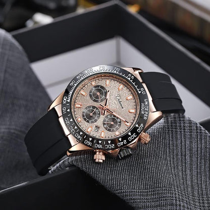 Dulunwe 30m Waterproof Luminous Fully Automatic Mechanical Watch