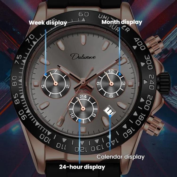 Dulunwe 30m Waterproof Luminous Fully Automatic Mechanical Watch