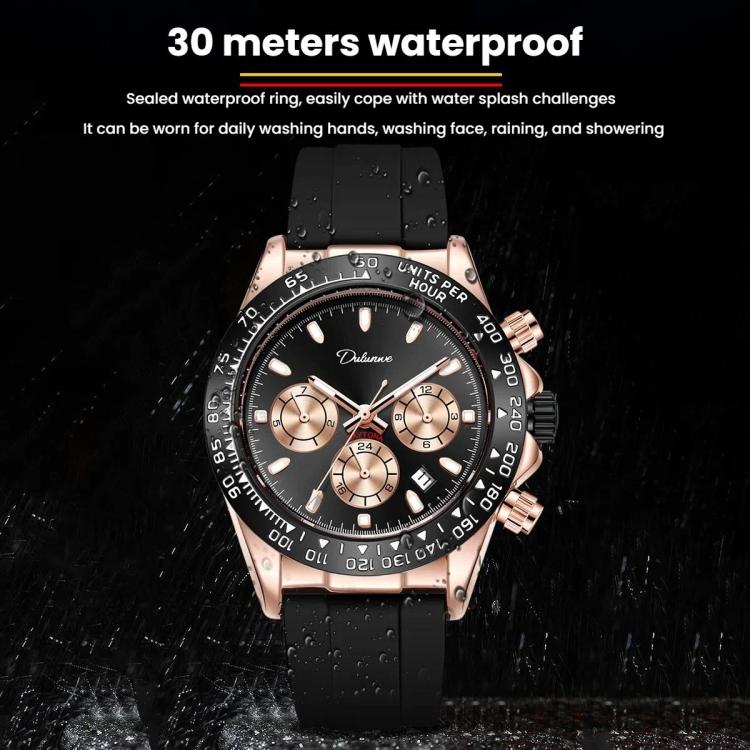 Dulunwe 30m Waterproof Luminous Fully Automatic Mechanical Watch
