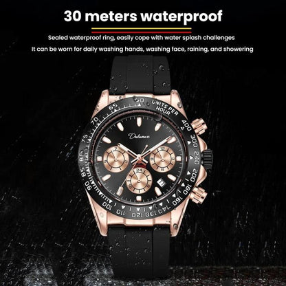 Dulunwe 30m Waterproof Luminous Fully Automatic Mechanical Watch
