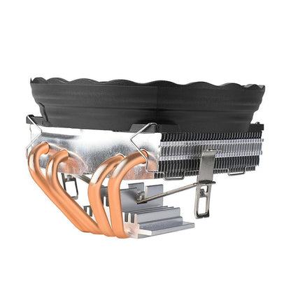 EVESKY  12cm RGB LED CPU Cooler with Dual Copper Heat Pipes Quiet Fan for Desktop Computers, 300