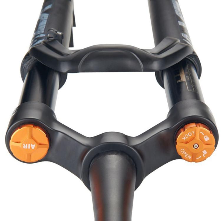 KRSEC XR36 Front Fork Straight Taper Tube Barrel Axle Mountain Bike Wire Damping Forks, 27.5 inch, 29 inch