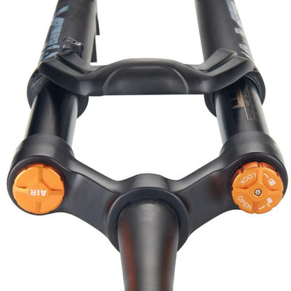 KRSEC XR36 Front Fork Straight Taper Tube Barrel Axle Mountain Bike Wire Damping Forks, 27.5 inch, 29 inch
