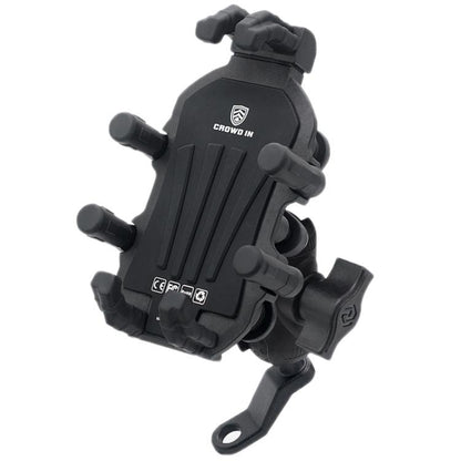Motorcycle Rearview Mirror Mount Aluminum Alloy Shock-absorbing Mobile Phone Holder, CS-1990B1