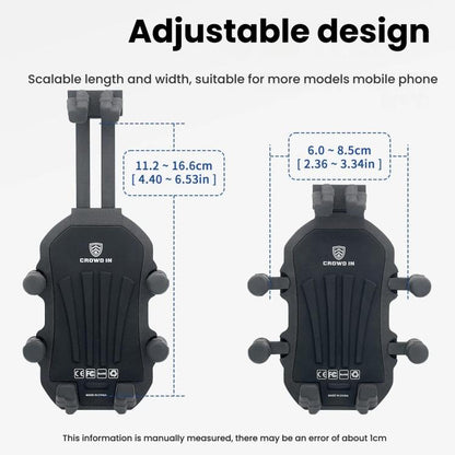 Motorcycle Rearview Mirror Mount Aluminum Alloy Shock-absorbing Mobile Phone Holder, CS-1990B1