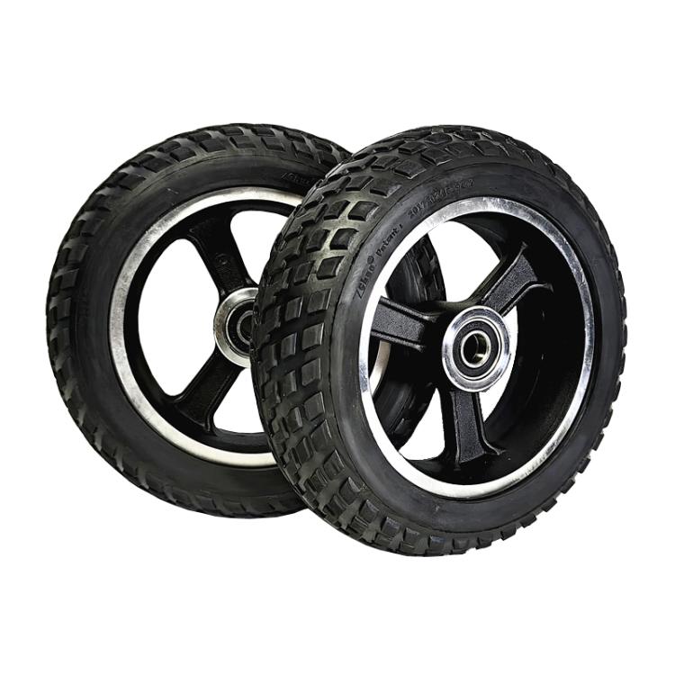 6inch Electrical Scooter Trolley Wheel 6 x 2 Solid Tires Whole Aluminum Wheels, 8mm, 10mm