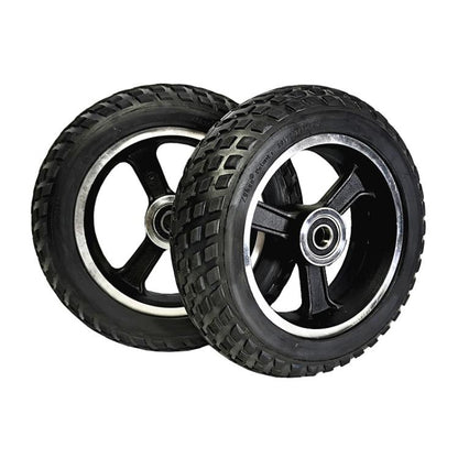 6inch Electrical Scooter Trolley Wheel 6 x 2 Solid Tires Whole Aluminum Wheels, 8mm, 10mm