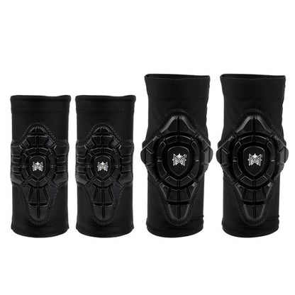MEROCA Children Balance Bike Cover Roller Skate Bike Protective Set, Kneepads+Elbow Pads, 1pair Elbow Pads, 1pair Kneepads