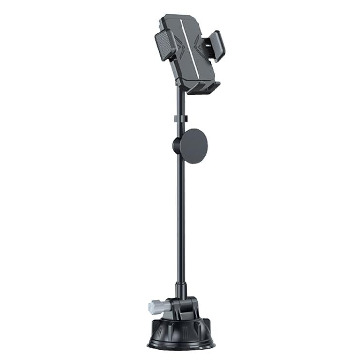 Extended Bendable Hose Car Phone Holder Windshield Dashboard Large Suction Cup Navigation Bracket