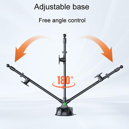 Extended Bendable Hose Car Phone Holder Windshield Dashboard Large Suction Cup Navigation Bracket
