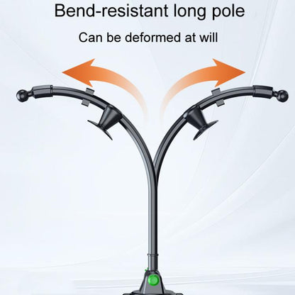 Extended Bendable Hose Car Phone Holder Windshield Dashboard Large Suction Cup Navigation Bracket