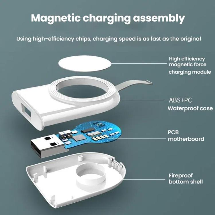 For Apple Watch 1/2/3/4/5/6/7/8/9/10/SE Portable USB Magnetic Wireless Charger