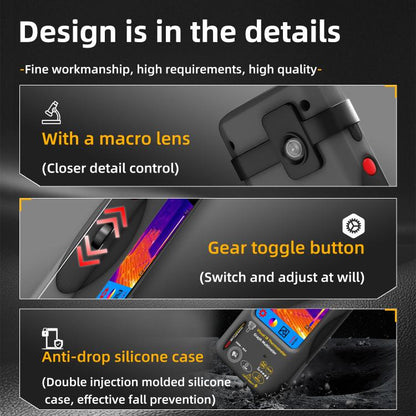 Thermal Imager Multimeter Handheld Touch Screen High Accuracy Thermometer, BSIDE SH7 Standard, BSIDE SH7 Standard+Flexible Coil, BSIDE SH7 Standard+Macro Lens, BSIDE SH7 Standard+Macro Lens+Flexible Coil