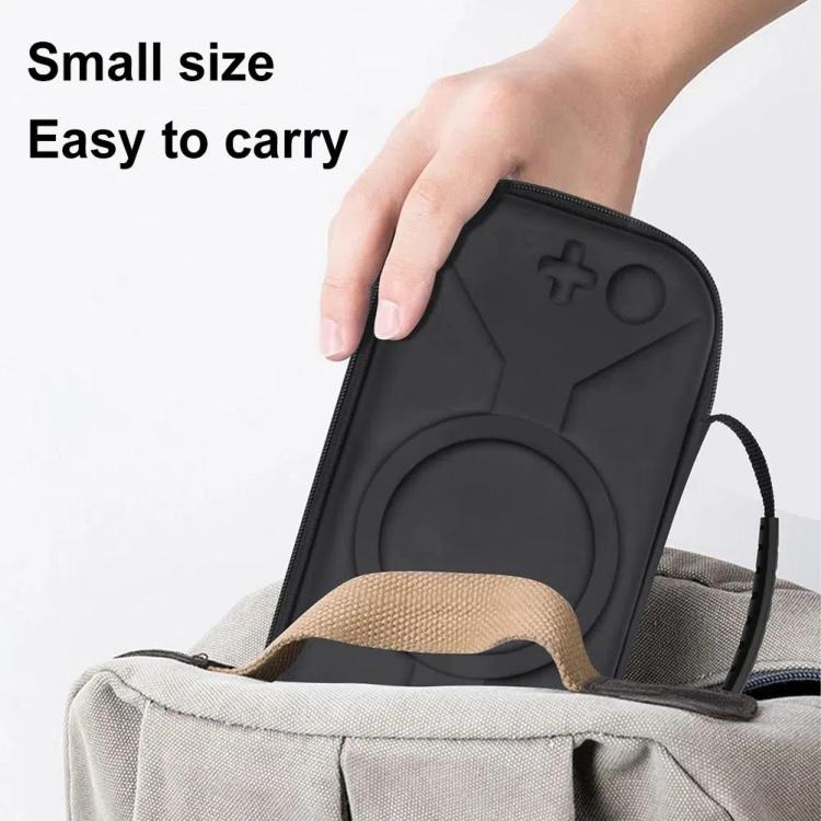 For Nintendo Switch 2 Storage Bag Portable O-Pattern Handbag, O-Pattern Fabric Gray, O-Pattern PU Black