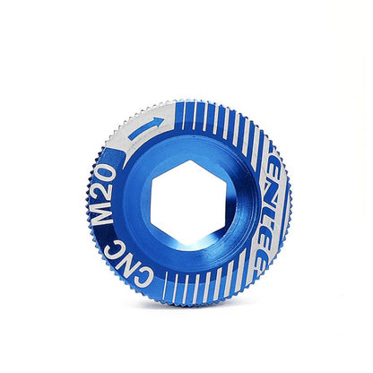 ENLEE Aluminum Bicycle Crank Cover Crank Screws, M18 Black, M18 Red, M18 Blue, M18 Gold, M20 Black, M20 Red, M20 Blue, M20 Gold