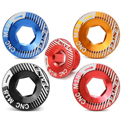 ENLEE Aluminum Bicycle Crank Cover Crank Screws, M18 Black, M18 Red, M18 Blue, M18 Gold, M20 Black, M20 Red, M20 Blue, M20 Gold