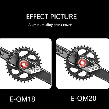 ENLEE Aluminum Bicycle Crank Cover Crank Screws, M18 Black, M18 Red, M18 Blue, M18 Gold, M20 Black, M20 Red, M20 Blue, M20 Gold