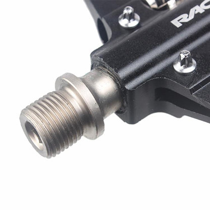 RACEWORK RK213 1pair Mountain Bike SPD + Flat Pedal Self-locking Dual-purpose Pedal