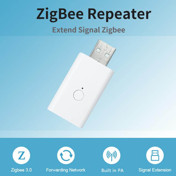 Zigbee Repeater USB Signal Extender Wall-Penetrating Amplifier, Support For Home Assistant, Zigbee 3.0 Extender