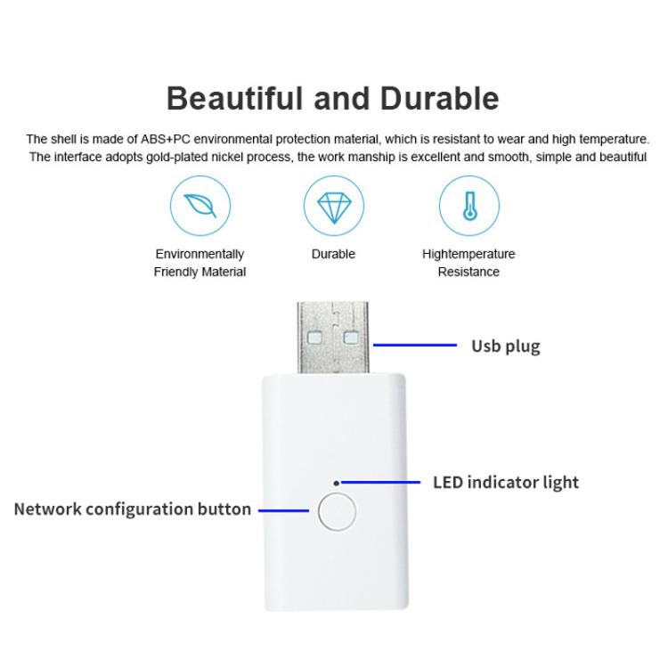 Zigbee Repeater USB Signal Extender Wall-Penetrating Amplifier, Support For Home Assistant, Zigbee 3.0 Extender