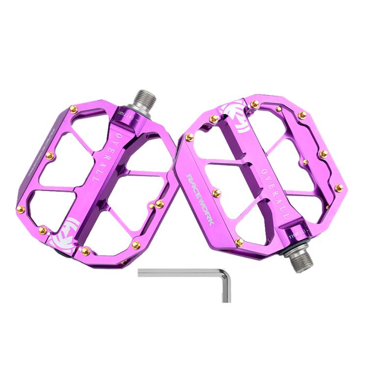 RACEWORK D029 CNC Triple Bearing Hollow Anti-slip Bicycle Pedals