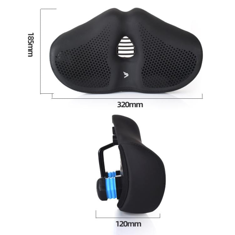 FMFXTRA Thickened Bicycle Saddle Mountain Bike Shaped Saddle, Black, Brown, Black+Tail Light, Brown+Tail Light