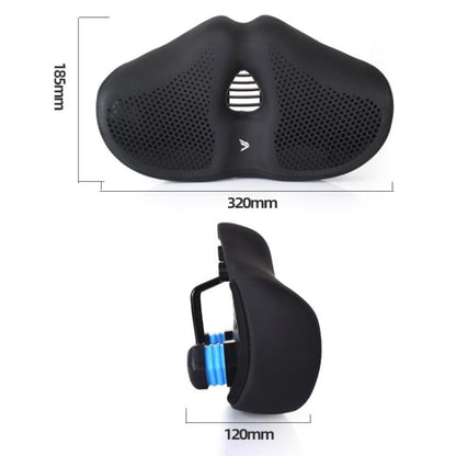 FMFXTRA Thickened Bicycle Saddle Mountain Bike Shaped Saddle, Black, Brown, Black+Tail Light, Brown+Tail Light
