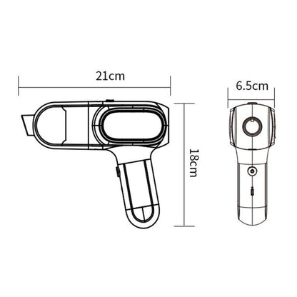 HD001 Portable Multifunctional Car Cordless Vacuum Cleaner Safety Hammer Suction Blower All In One Machine, Brushed, Brushless