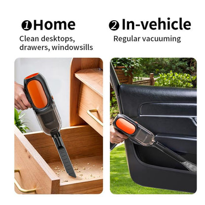 HD001 Portable Multifunctional Car Cordless Vacuum Cleaner Safety Hammer Suction Blower All In One Machine, Brushed, Brushless