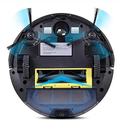 For ILIFE A4S / A40 / ECOVACS CEN550 Sweeping Robot Vacuum Cleaner Accessories, Main Brush (Yellow), Main Brush (Gray), Primary Filter (With Sponge), Filter (Single), Side Brushes (Pair), Main Brush Cover, Rag (Single)