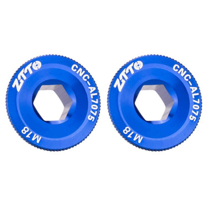 2pcs ZTTO Bicycle Aluminum Alloy Crank Cover Mountain Bike Crank Screws, M18 Black, M18 Red, M18 Blue, M19 Black, M19 Red, M19 Blue, M20 Black, M20 Red, M20 Blue
