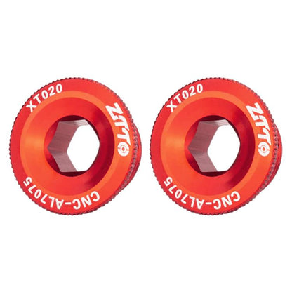 2pcs ZTTO Bicycle Aluminum Alloy Crank Cover Mountain Bike Crank Screws, M18 Black, M18 Red, M18 Blue, M19 Black, M19 Red, M19 Blue, M20 Black, M20 Red, M20 Blue